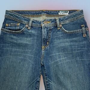 VOLCOM Women’s 5 (Juniors) BANDITA CAPRI Blue Jeans